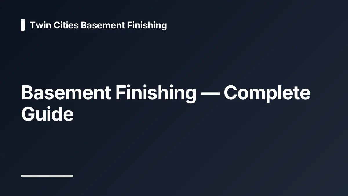 basement finishing ideas